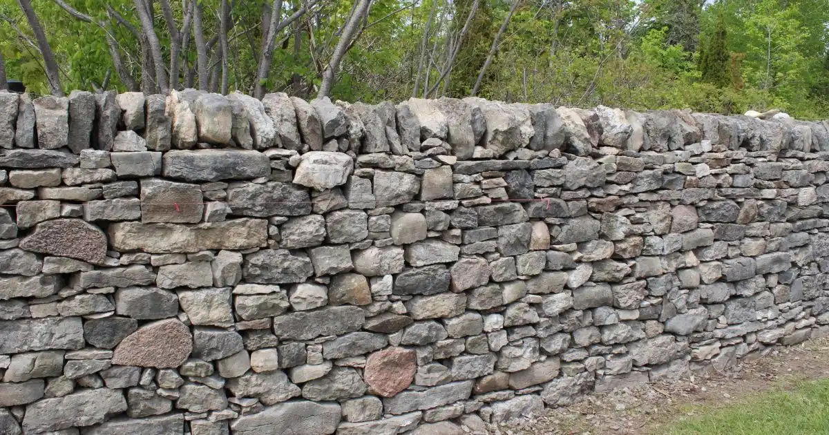 Natural Stone Wall Installation