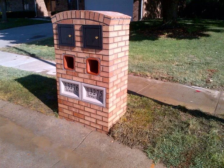 Stone and Brick Mailbox