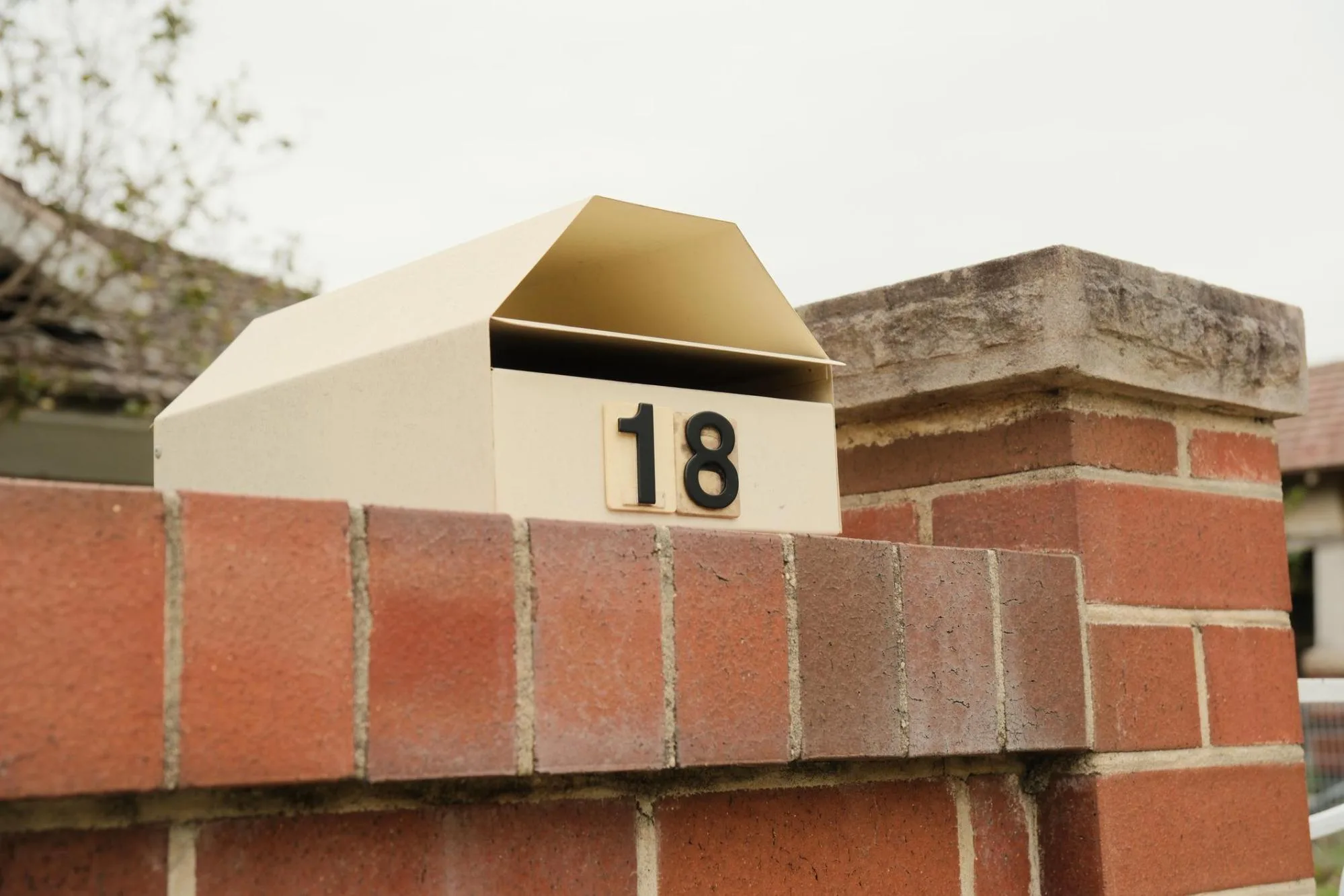 Concrete Footing for Brick Mailbox