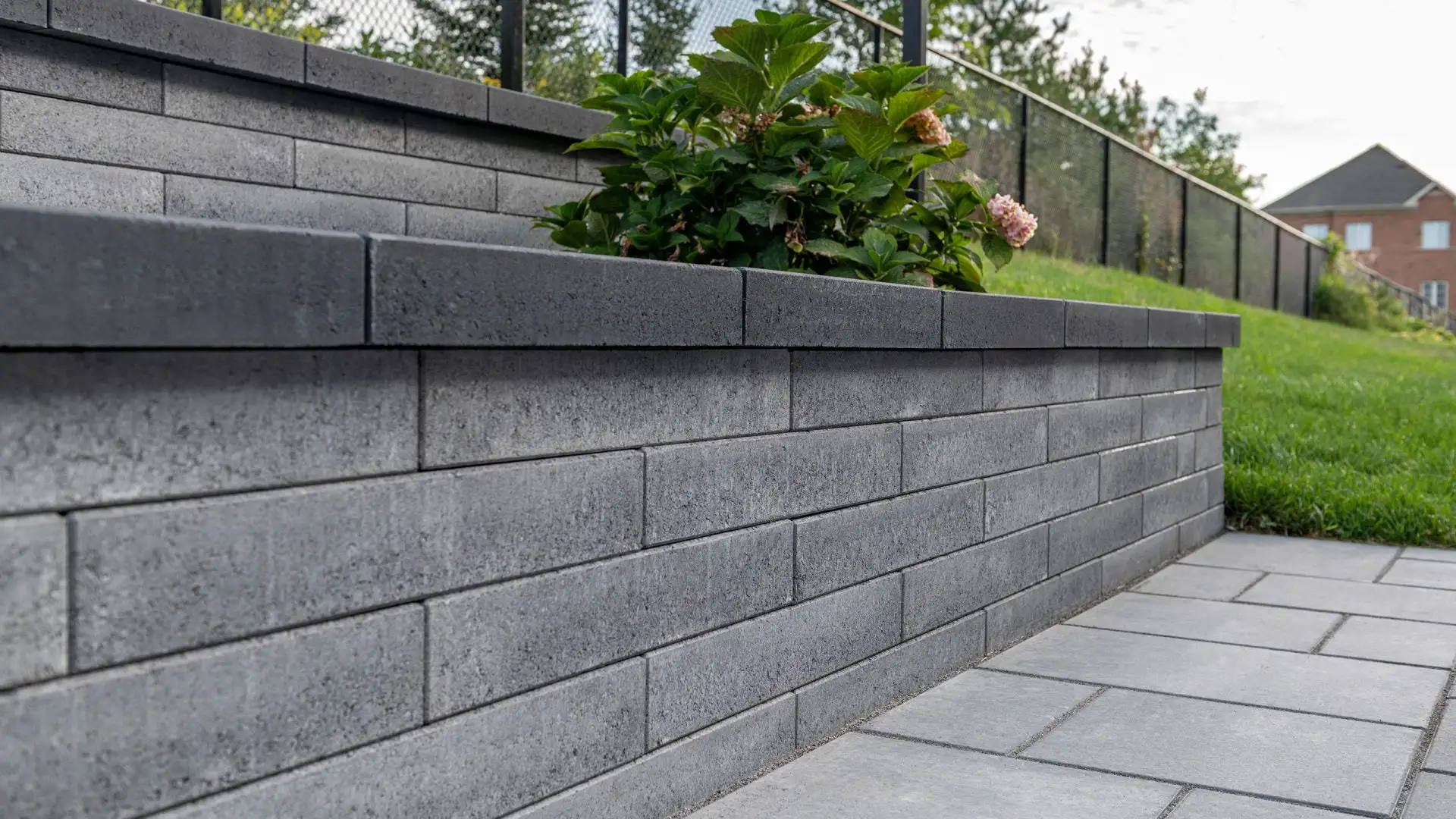 Interlocking Stone Retaining Wall