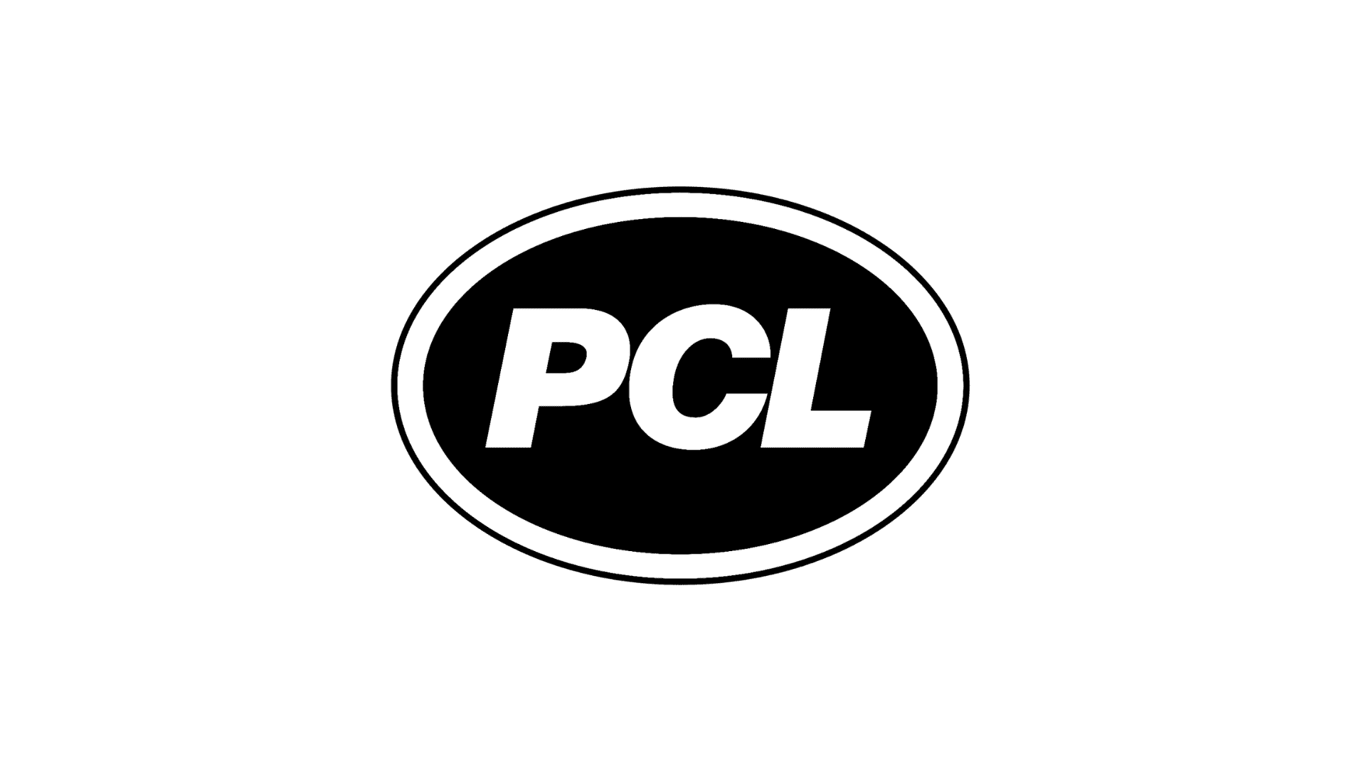 Stone Haven Developments A black oval logo with the white letters "PCL" in bold font, outlined by a thin black and white border, on a light gray background. Ontario